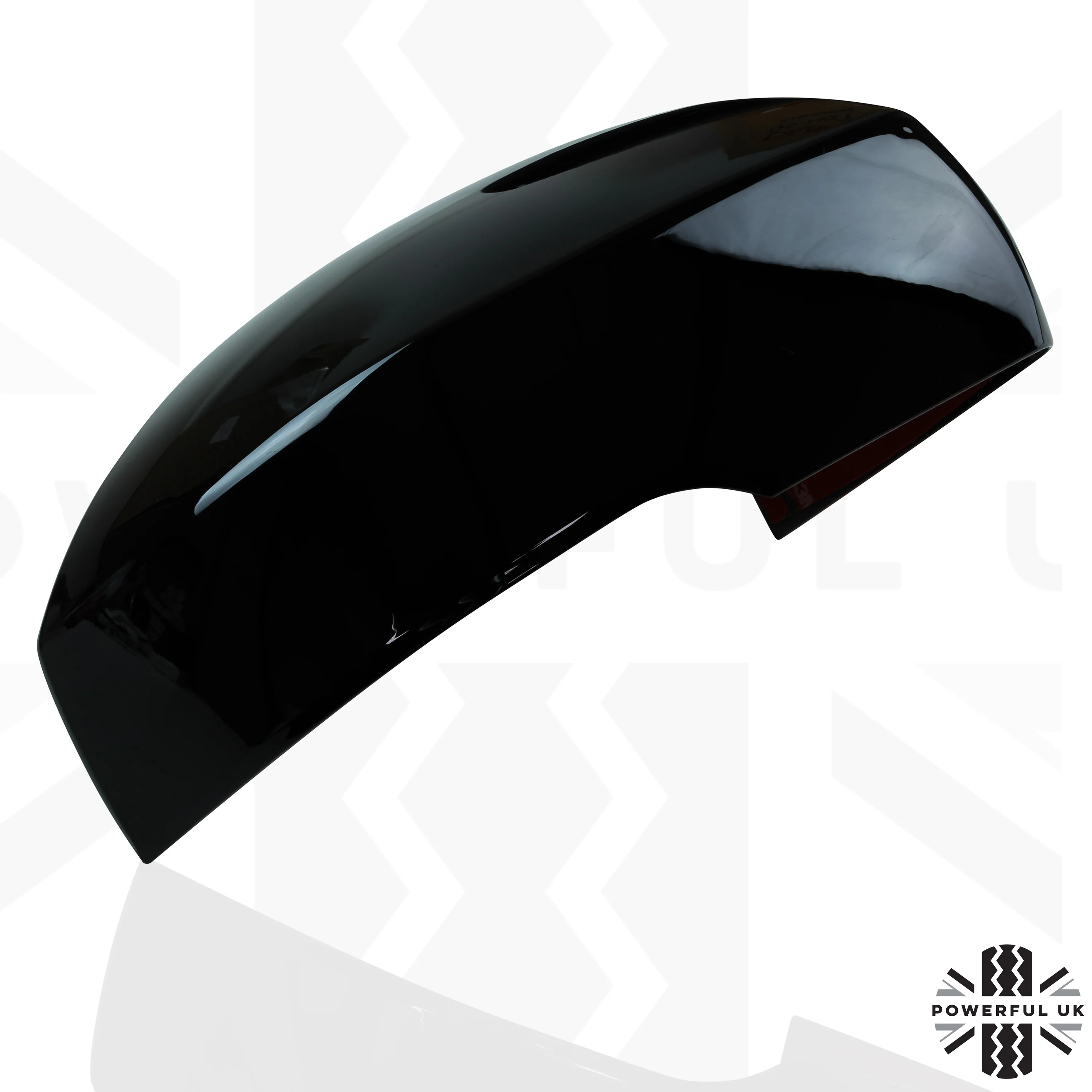 Top Half Mirror Covers - Stick on type for Land Rover Discovery 4 Facelift  - Gloss Black - Image 5