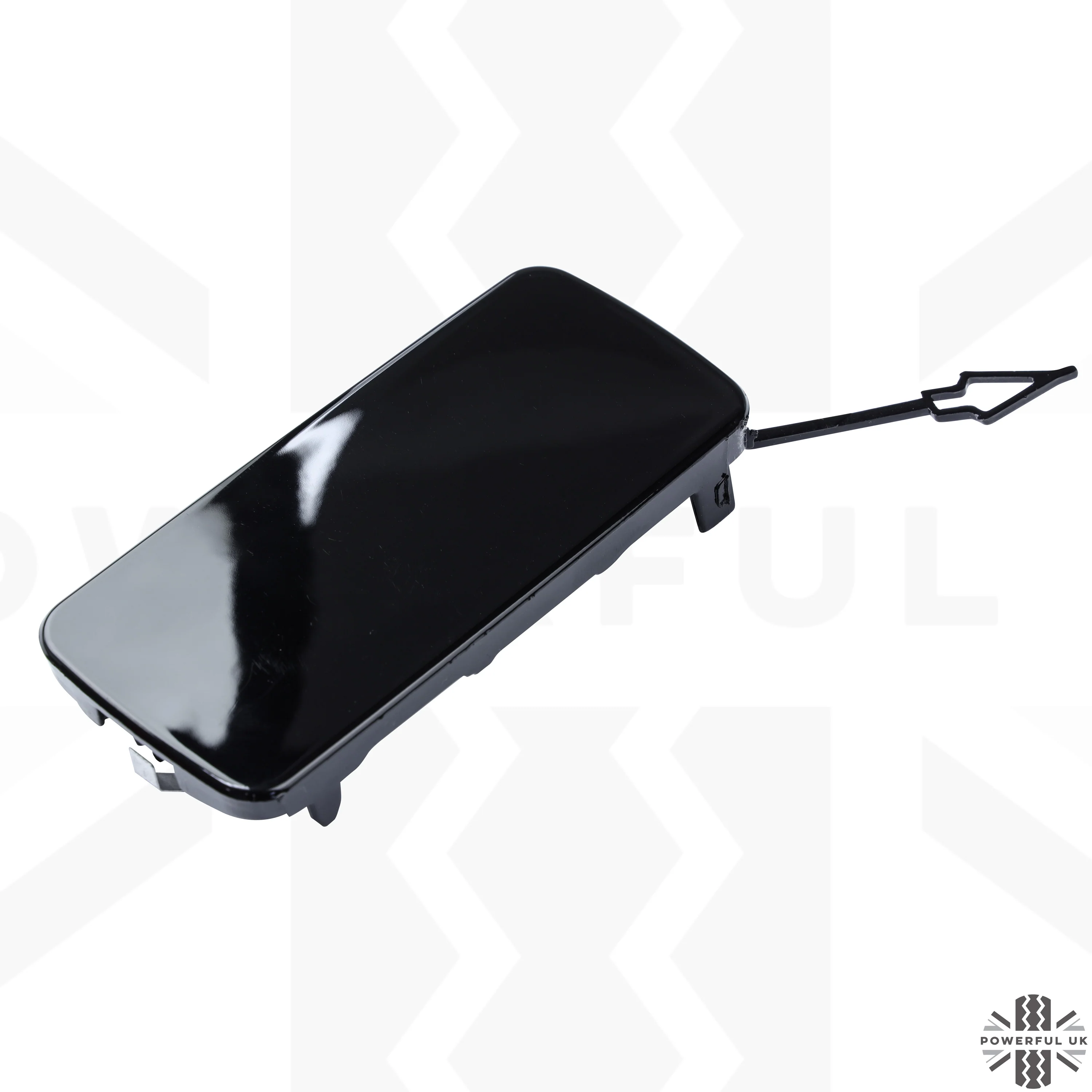 Tow Eye Blanking Plate for Land Rover Defender L663 - Gloss Black - Right - Image 3
