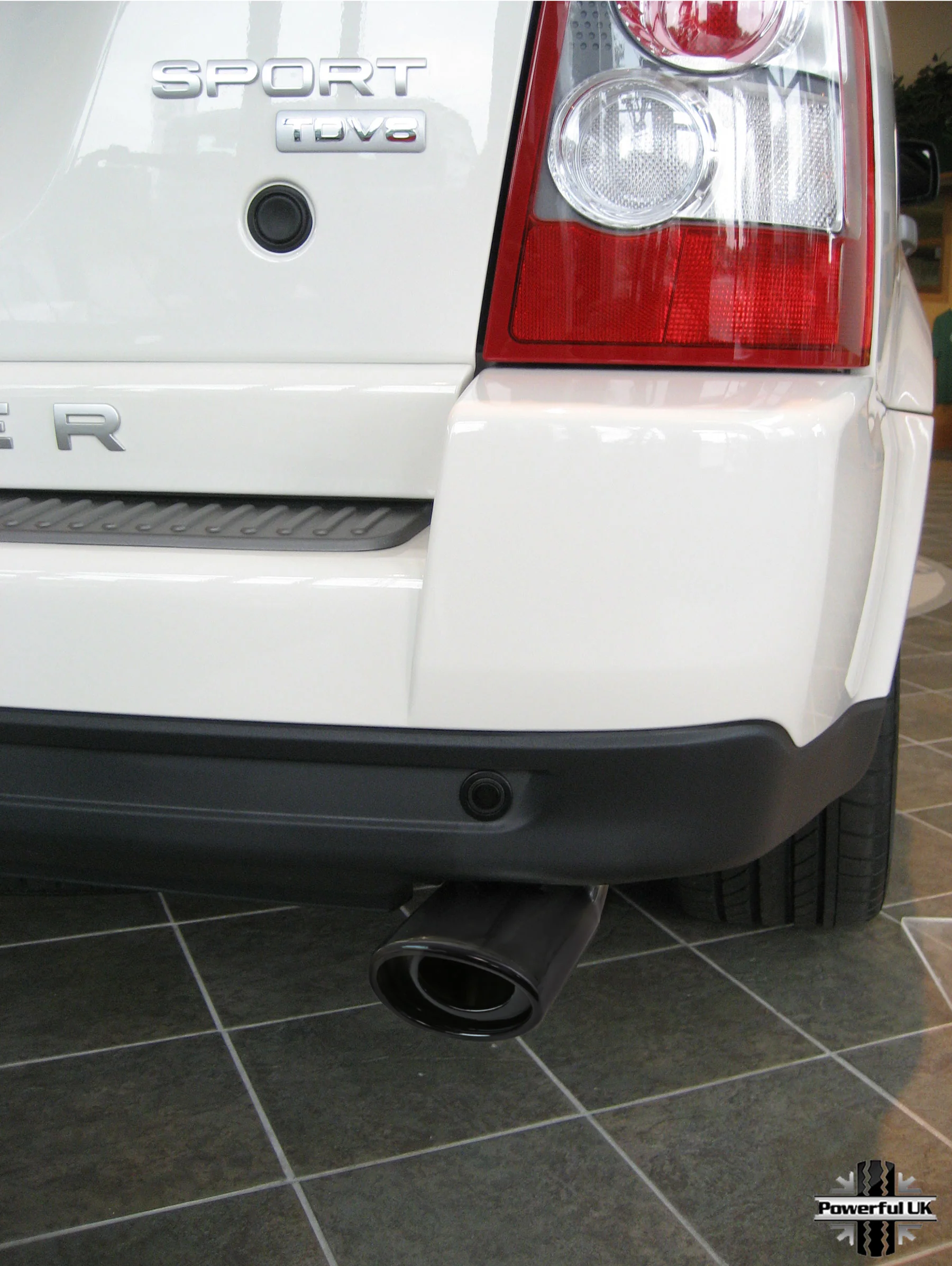 Twin Exhaust Tailpipes for Range Rover Sport L320 - Diesel Models - Black - Image 2