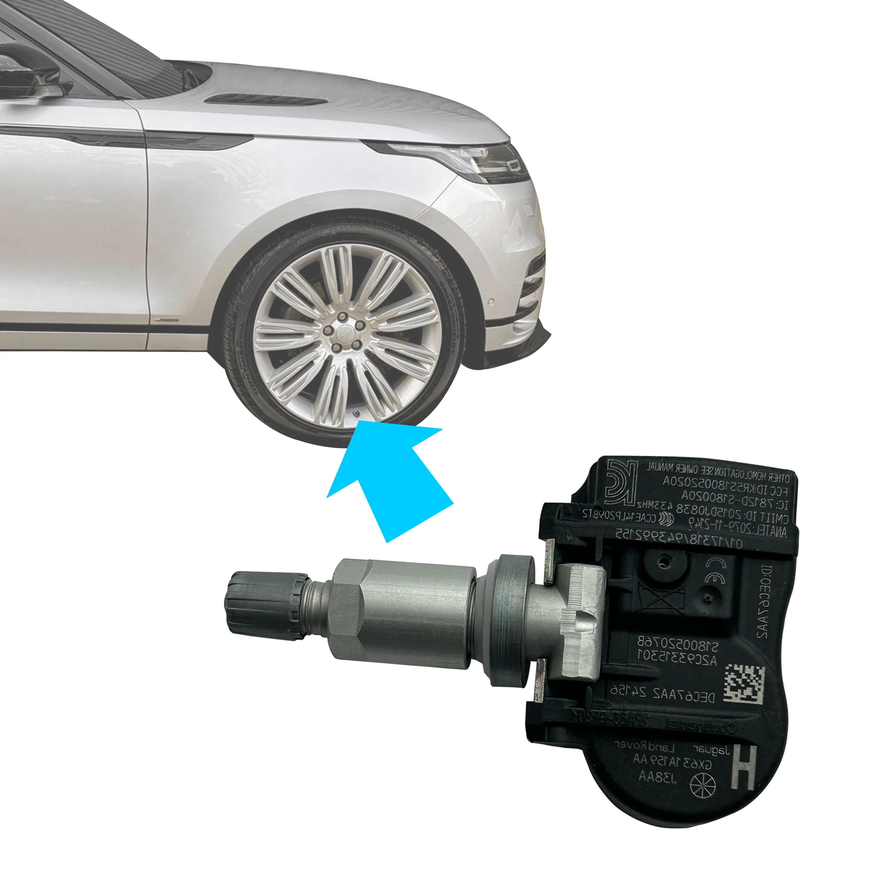 OE Tyre Pressure Monitoring System (TPMS) Sensor x1 for Range Rover L405 - Early type