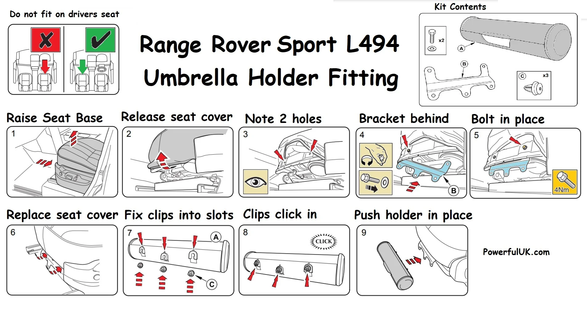 Umbrella Holder for Range Rover Sport L494 - Image 9