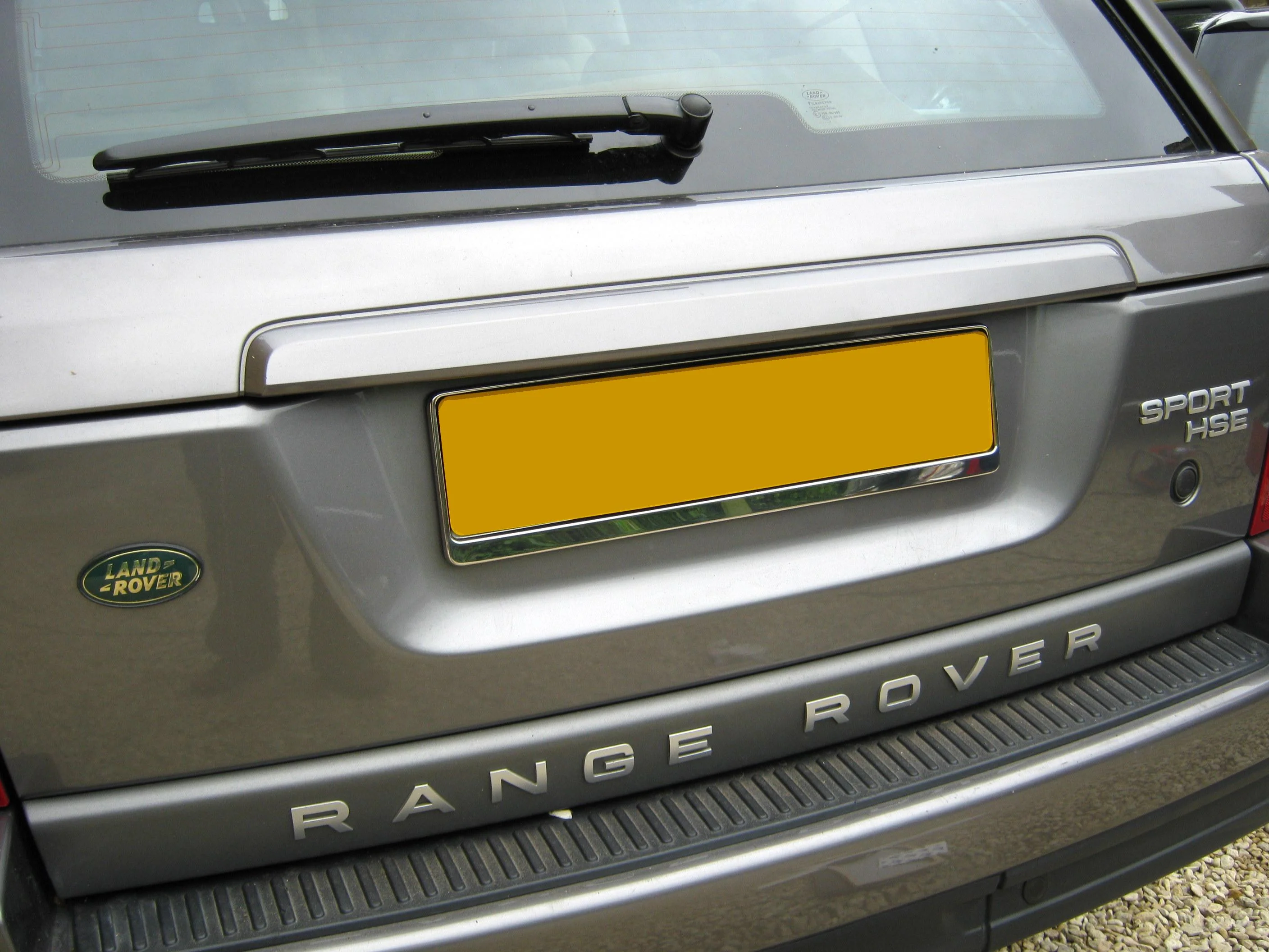 Universal Number Plate Surround - Polished Stainless Steel - Image 5
