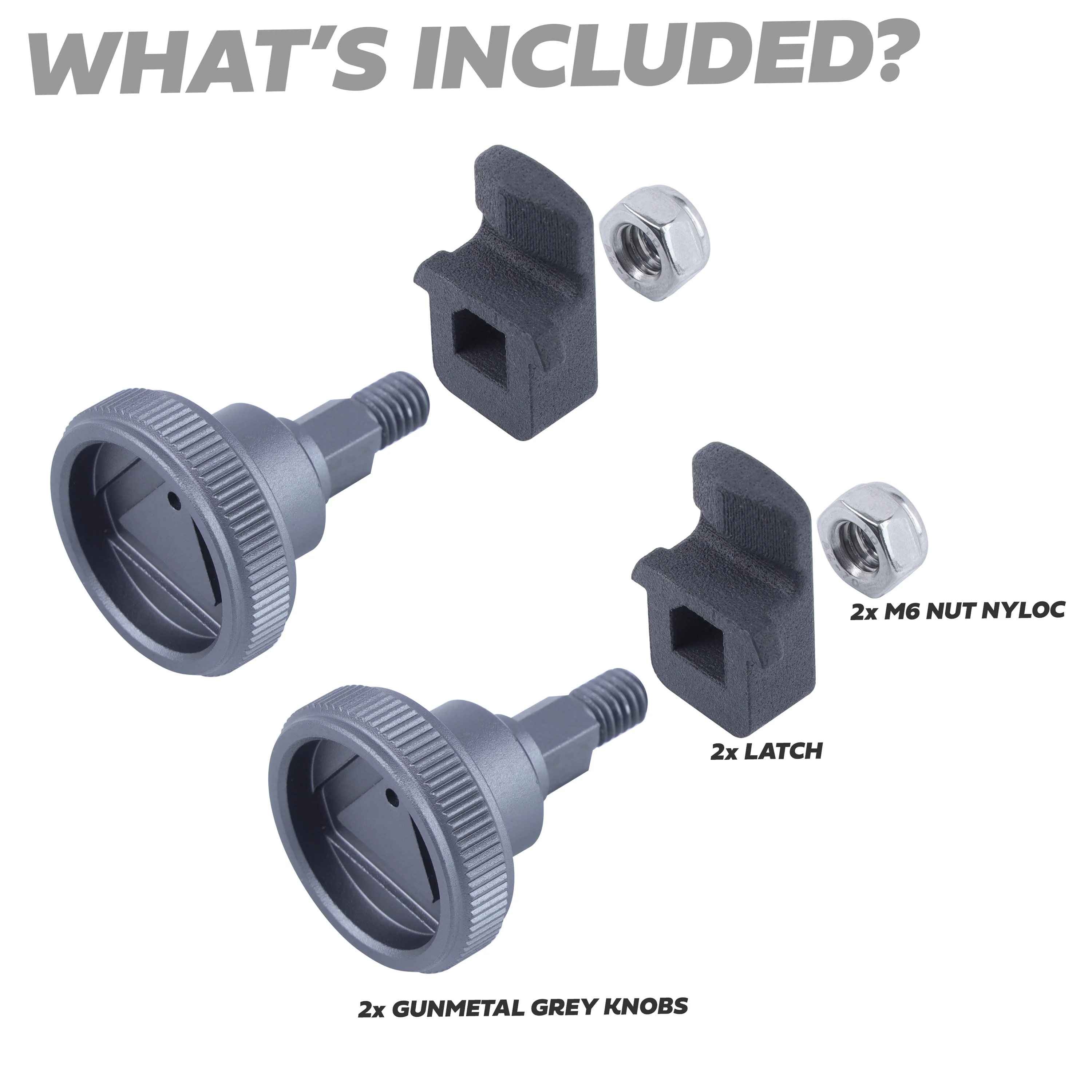 Warning Triangle Hatch Knobs for Land Rover Defender L663 - Gunmetal Grey - Image 9