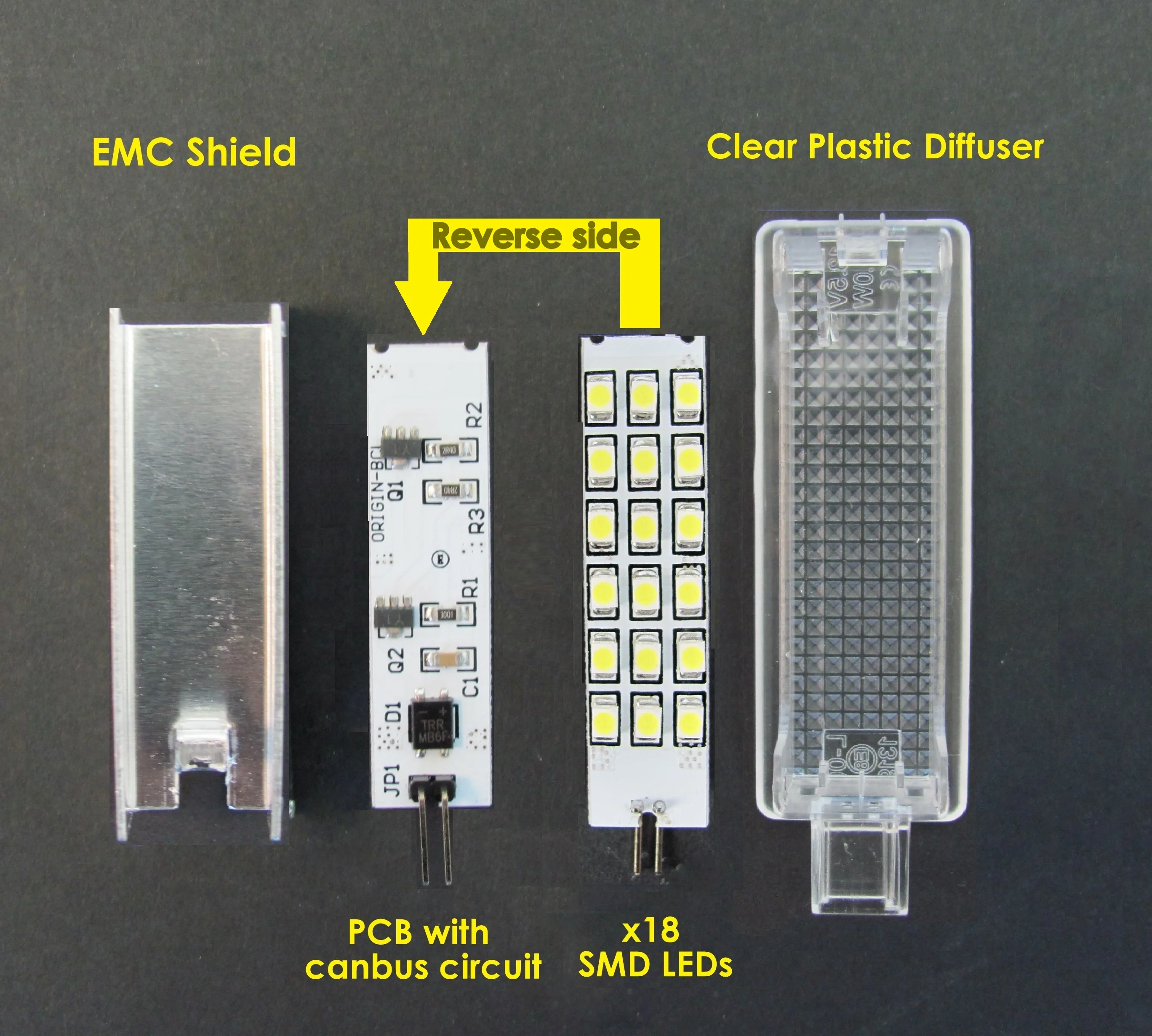 WHITE LED Door Courtesy Lights for Land Rover Discovery 3 & 4 (4pc) - Image 3