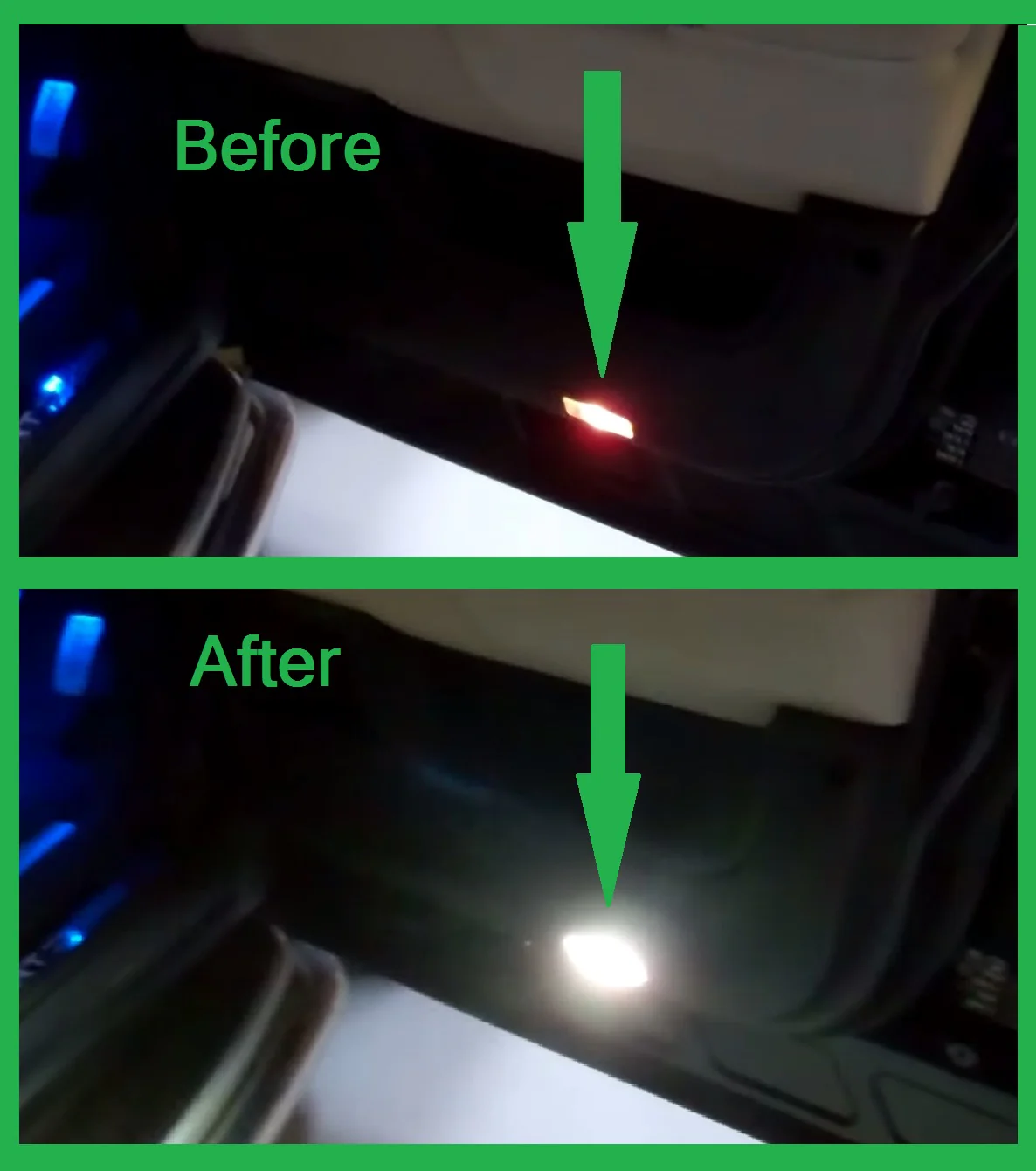 WHITE LED Door Courtesy Lights for Range Rover Sport L320 (4pc) - Image 2