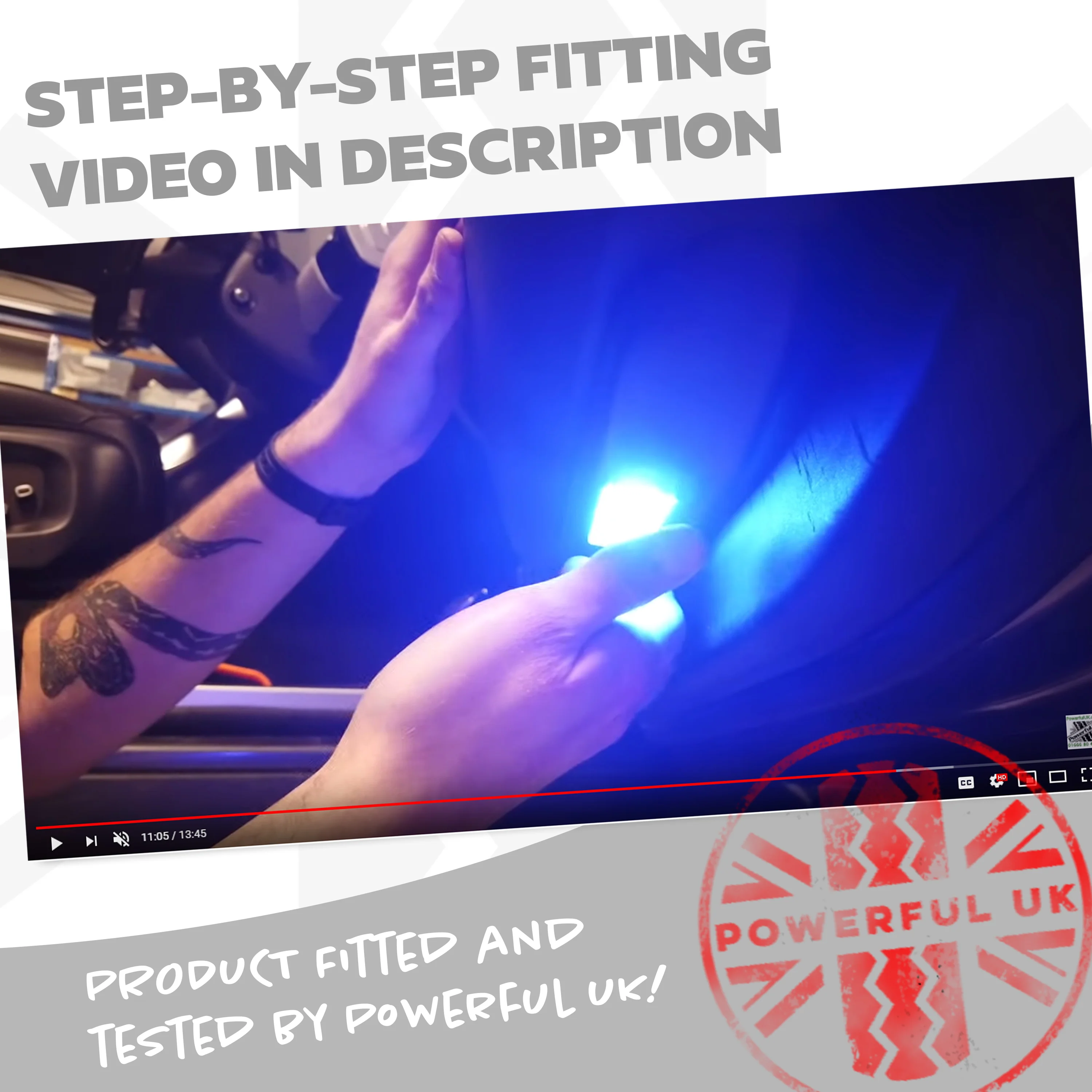 White LED Interior Light kit for Range Rover Sport L494 - Image 8