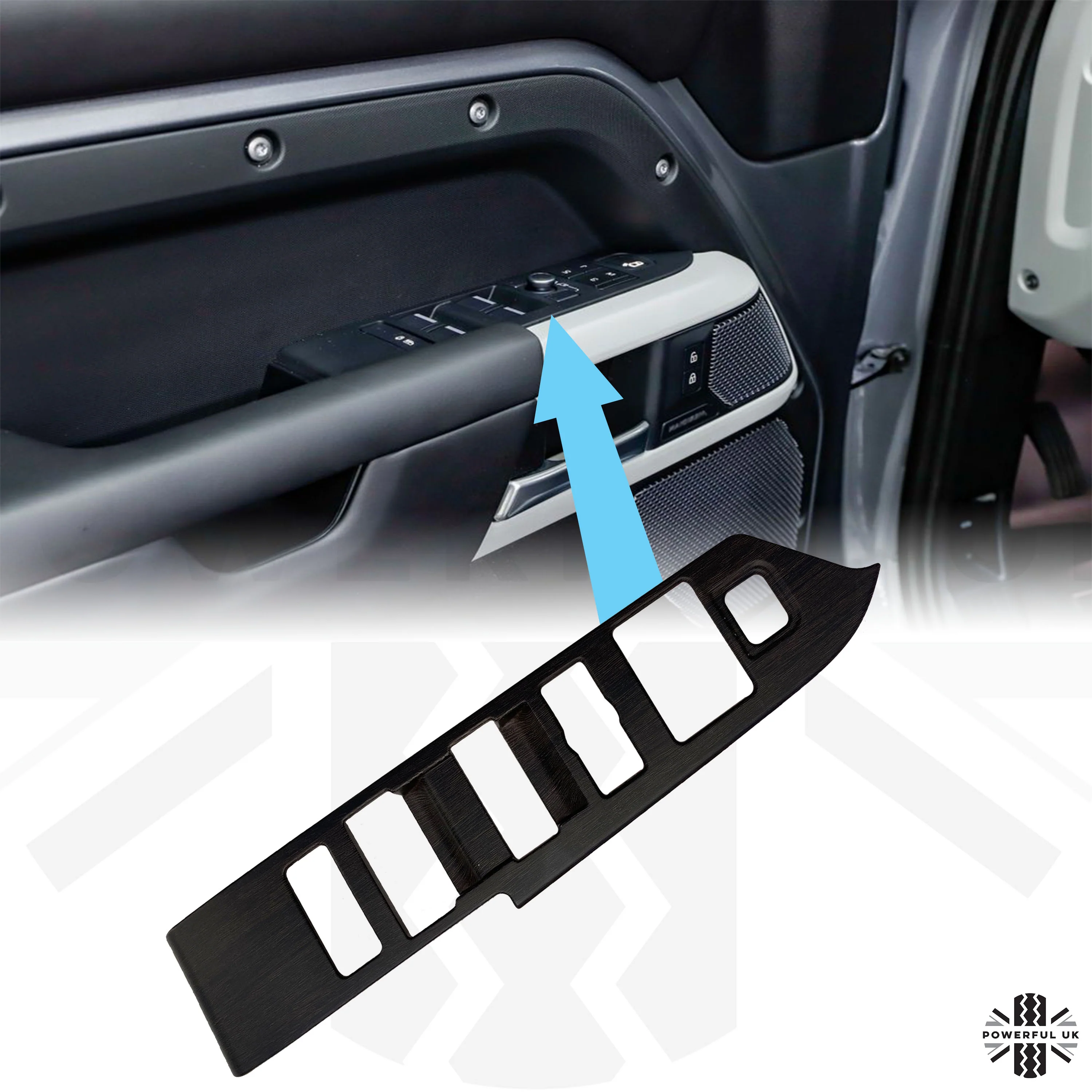 Window Switch Surround Trim - Oak Wood - for Land Rover Defender L663 LHD - Image 6
