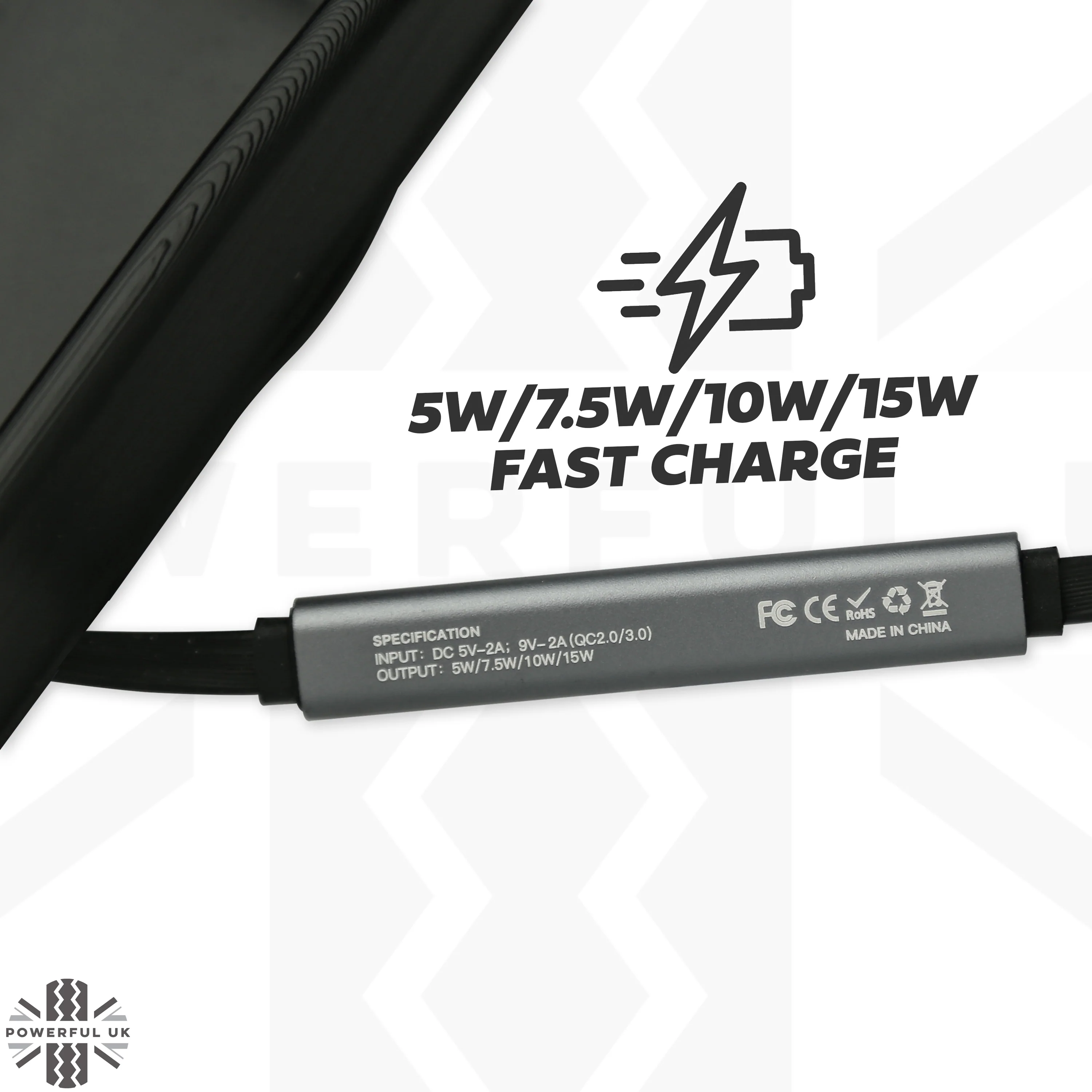 Wireless Charging Tray for Land Rover Freelander 2 (2012+) - TYPE B - Image 7